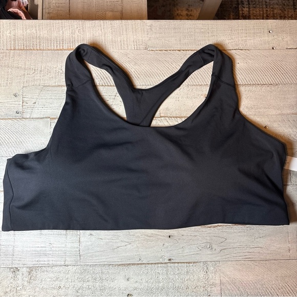 Old Navy Active Women Bra 3X Black Poly Blend Medium Support Powersoft Racerback - Picture 2 of 16
